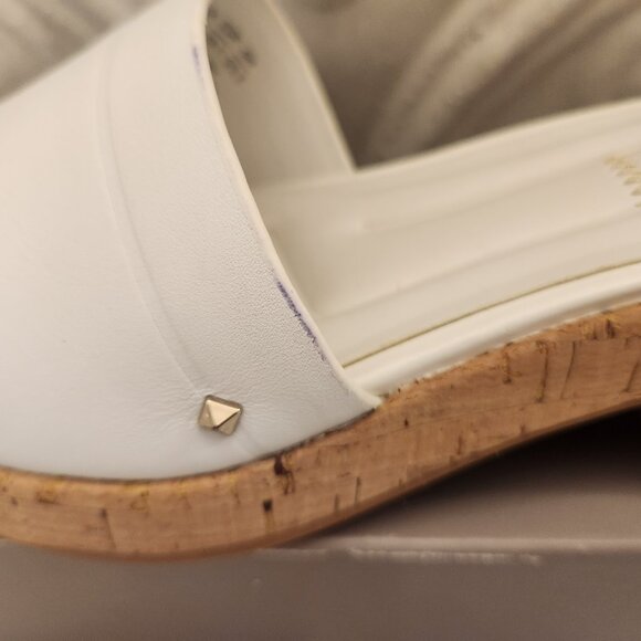 Franco Sarto Women's Pony Slide Sandals. White. NIB. Size 8.5 - Picture 13 of 13